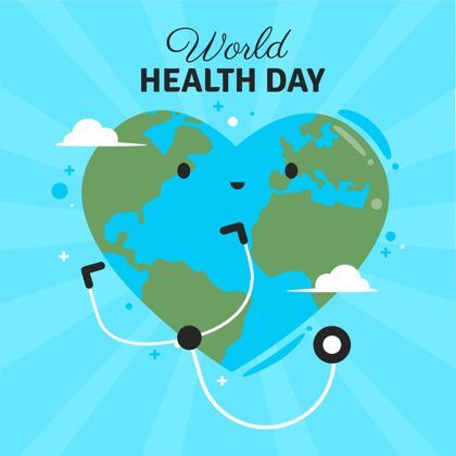 医疗世界卫生日插图国际医疗保健平面设计