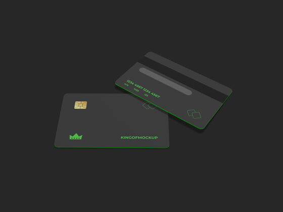 信用信用卡模型设计在三维渲染信用卡优雅塑料