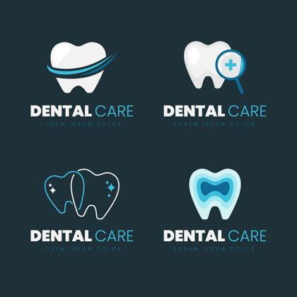 口腔平面设计牙科标志系列医疗标志模板牙科