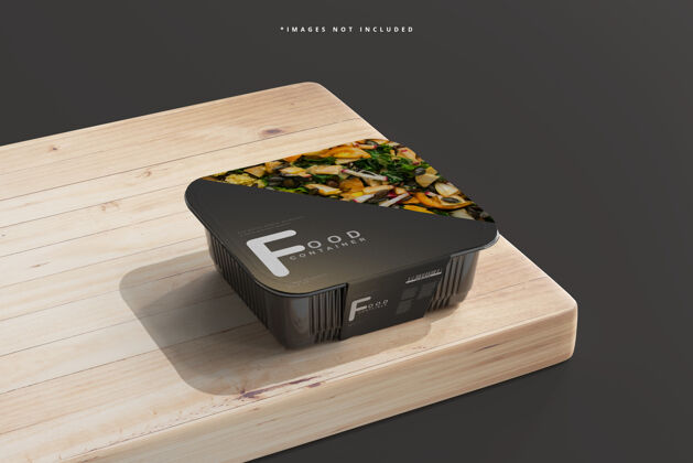 快餐中型食品容器模型极简主义品牌快速