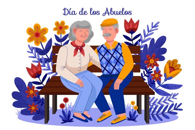 家庭卡通diadelosabuelos插图庆祝活动卡通迪亚德洛斯阿布埃洛斯