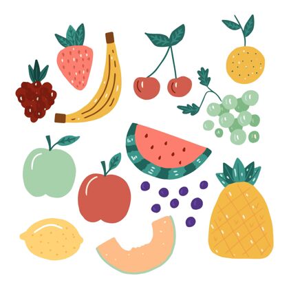 美味手绘水果系列美味水果收藏水果