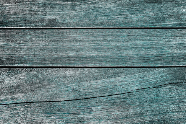 木板青色漆木背景褪色木头背景乡村的