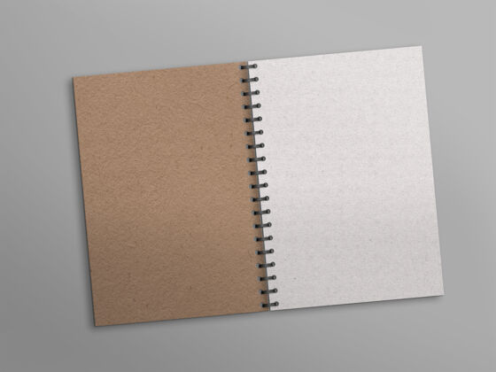 朴素用白纸打开notebook质量编辑封面