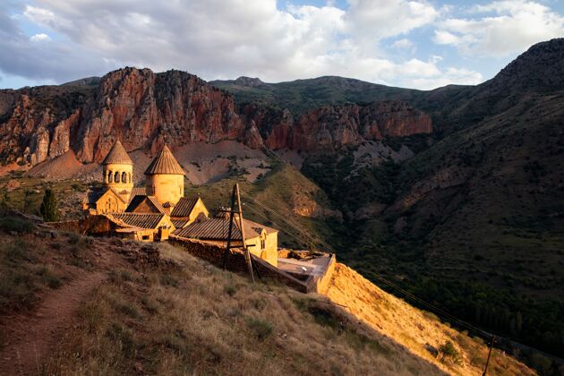 修道院亚美尼亚修道院景观炎热风景干旱