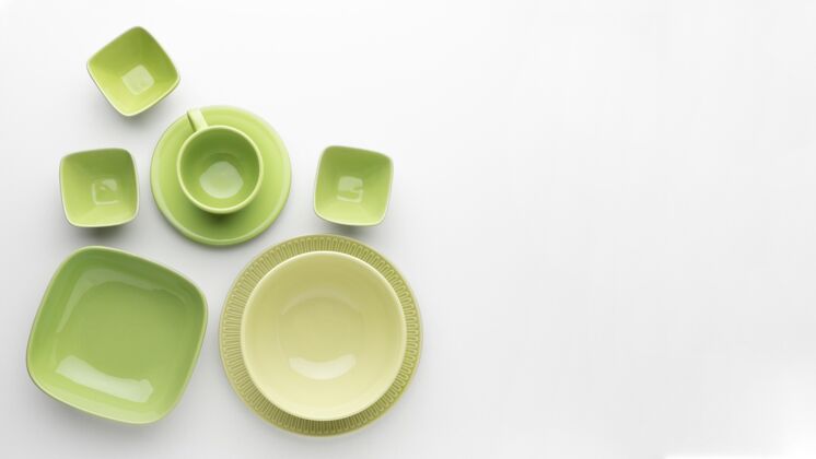 餐具平放清洁餐具套装 带复印件碗清洁盘子复制空间