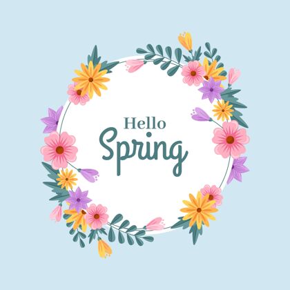 花卉平面细部春季花架装饰春天春天