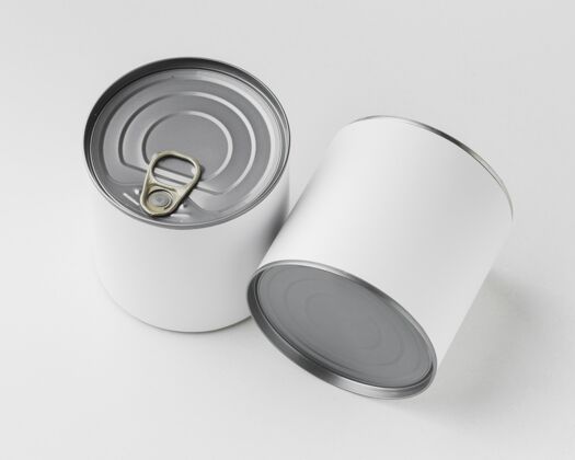 模型桌子上的锡罐可以模型标签罐头食品