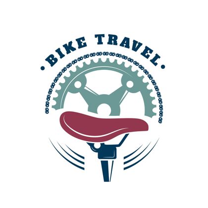 品牌详细的自行车标志手绘自行车运动自行车标志