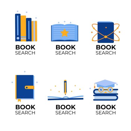 Logo模板平面设计书籍标志包品牌套装包装