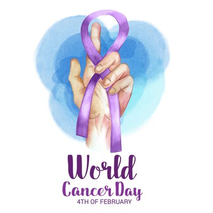 世界水彩世界癌症日团结事件癌症