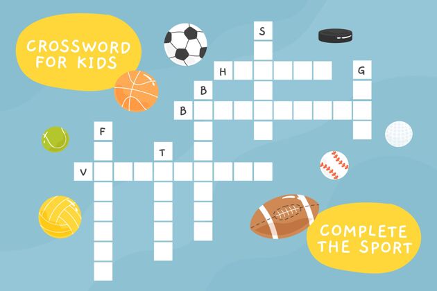 教育儿童英语纵横填字游戏活动谜语单词