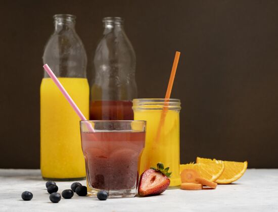 有机有机水果美味饮料液体美味安排