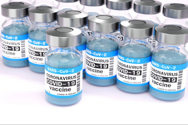治疗白色冠状病毒疫苗瓶瓶子药品3d