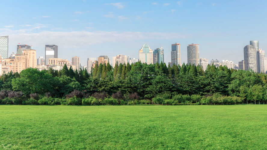公园上海外滩和公园森林上海城市旅游