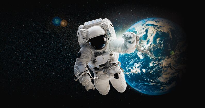 空间站宇航员宇航员在为空间站工作时进行太空行走火箭太空探索星系