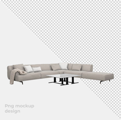 室内沙发三维渲染装饰与室内设计3d模型家具3d渲染