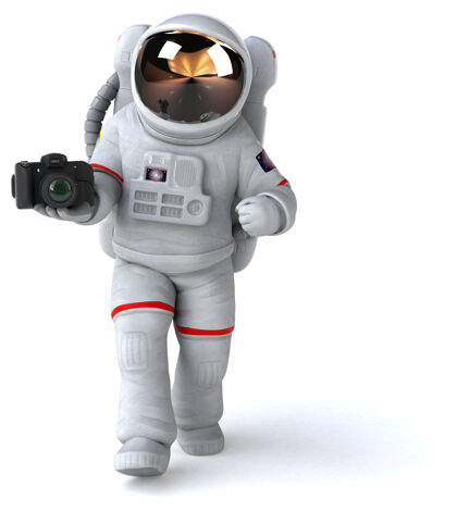 科学家有趣的宇航员插图摄影师天文学宇宙