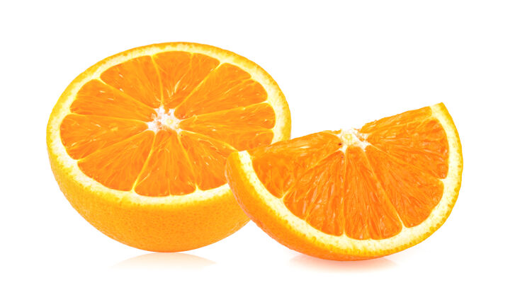 柑橘成熟的橘子片橙子食物新鲜