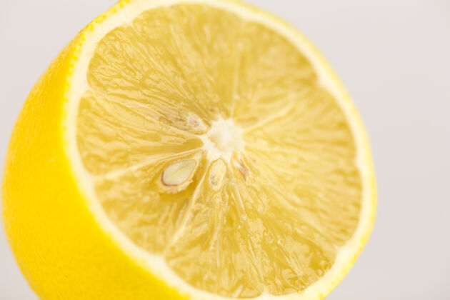 酸橙柠檬微距照片食品楔多汁