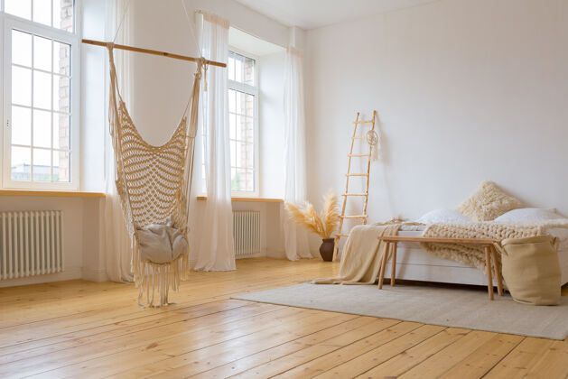 现代可爱舒适的轻室内设计的公寓家具室内装饰柔软