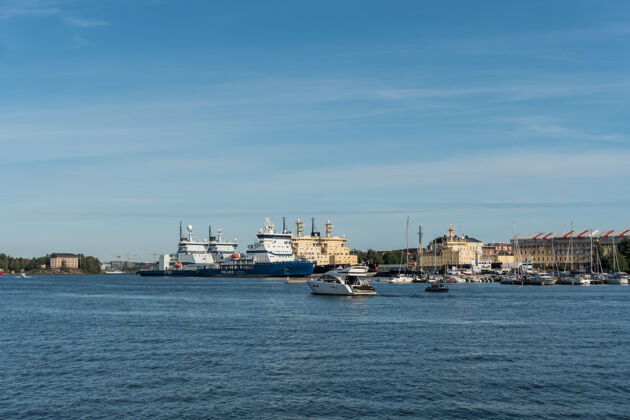 船芬兰赫尔辛基港景酒店全景水海洋