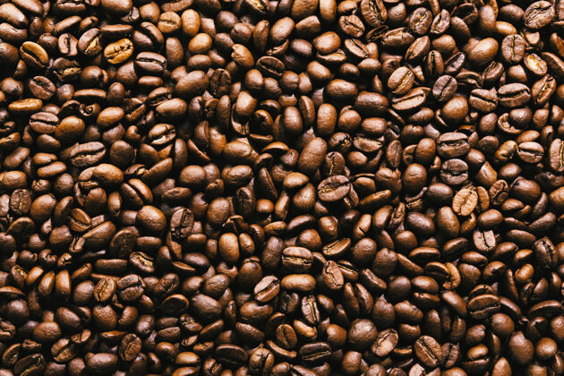 乡村咖啡豆顶视图咖啡概念芳香摩卡咖啡烤