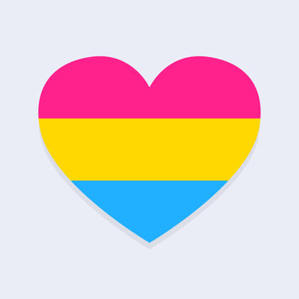 同性恋骄傲心形泛性旗庆祝宽容权利