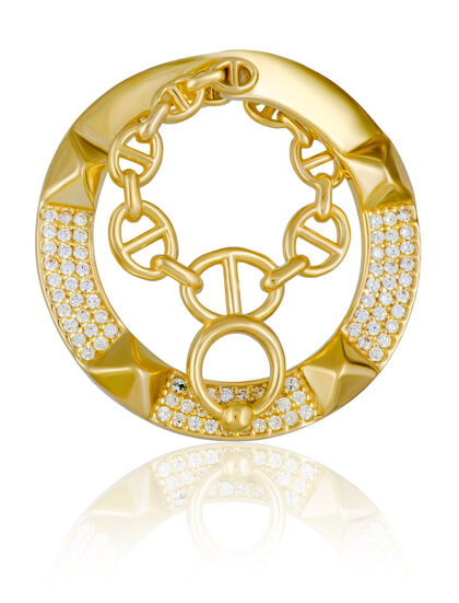金属优雅的女性金色吊坠送给女性的珍贵礼物形状珍贵珠宝