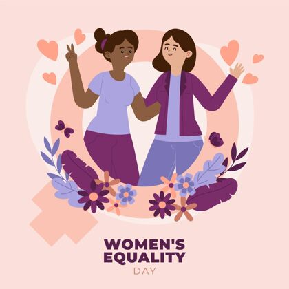 活动妇女平等日插画庆典平等女性平等日