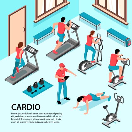 房间室内等距健身运动 可看到人性化的健身室室内锻炼设备
