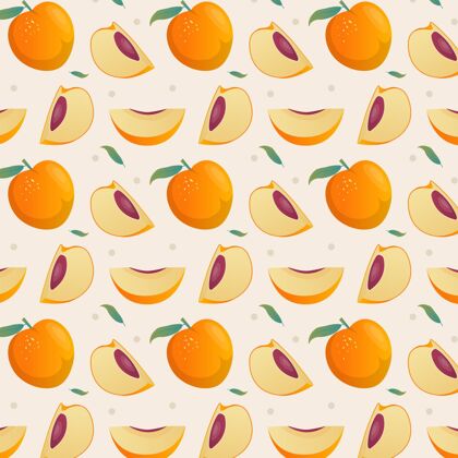 水果渐变桃色图案设计装饰渐变桃