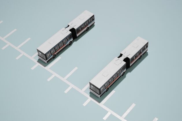 分类高角度公共交通安排极简汽车运动
