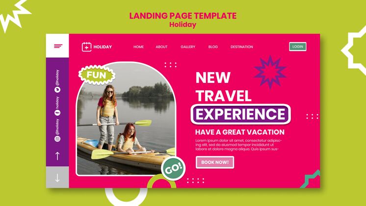 旅游新的旅游体验登录页模板旅游旅游网页模板