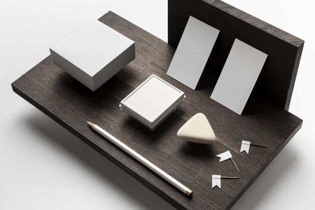 专业木头模型文具的合成优雅模型办公桌