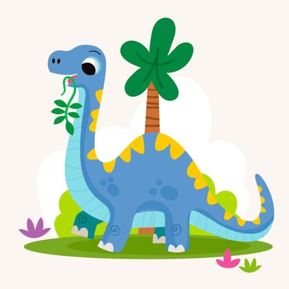 野生画恐龙宝宝插图恐龙生物动物