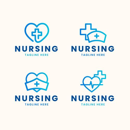 标识平面设计护士标志模板企业商标模板品牌