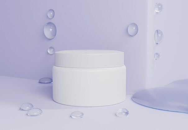 品牌泡沫和奶油容器容器护理水平