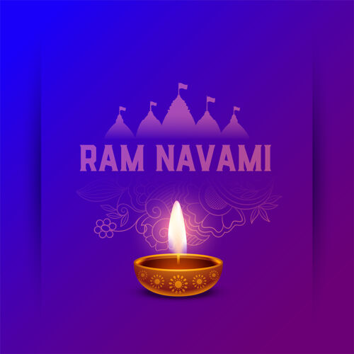 印度拉姆纳瓦米问候与迪亚设计庆祝宗教愿望