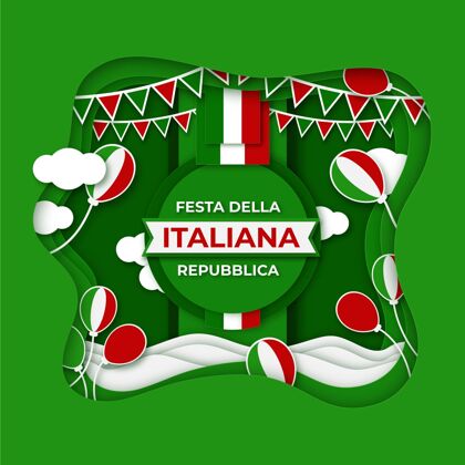 意大利《共和国节日》纸质插图事件爱国主义庆典