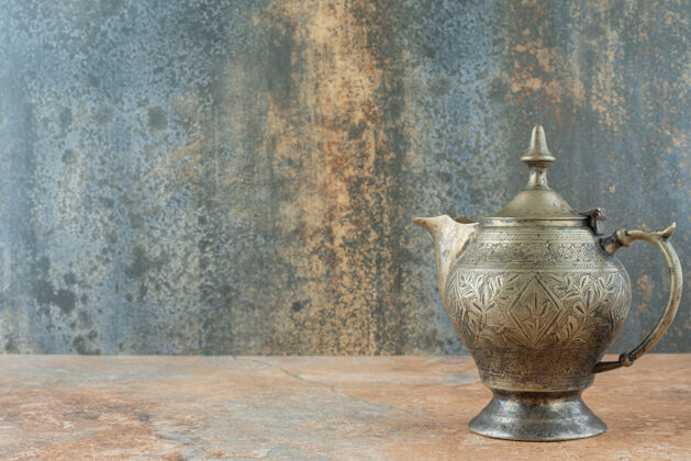 茶壶古色古香的大理石水壶古董古董古董