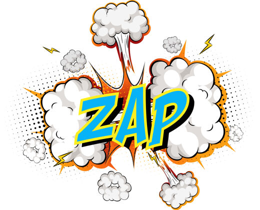 字体漫画云上的单词zap漫画损坏文字
