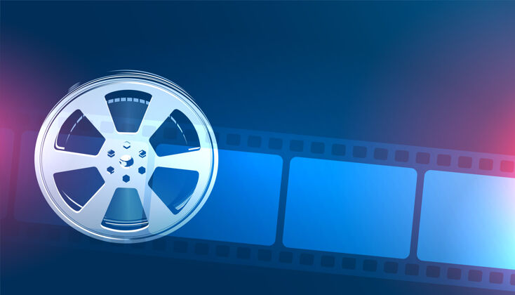 电影院电影卷和电影带背景设备电影带生产