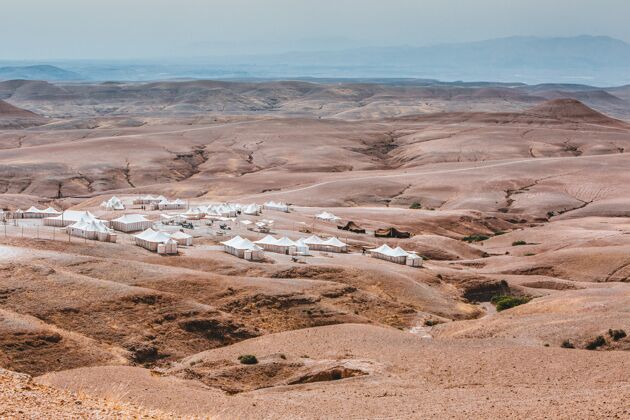 自然摩洛哥沙漠露营地极端非洲非洲