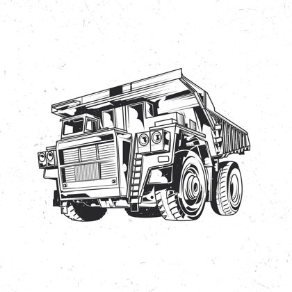 卡车带自卸卡车图示的独立标志工作货物建造