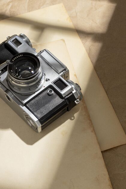 古董高角度复古相机组成旧的相机记忆