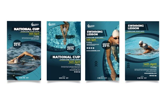 运动游泳instagram故事准备打印实践运动