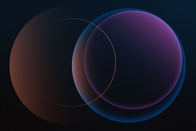最小美丽的彩色圆圈渲染圆圈数字背景银河
