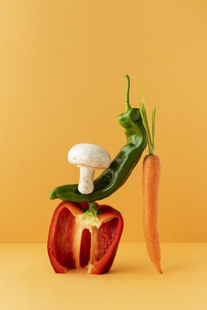 素食者健康素食的安排食物自然蔬菜