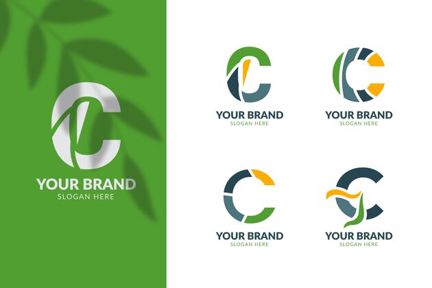 Logo模板平面设计c标志模板集合BrandCompanyLogoCLogo